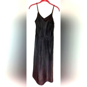 VINTAGE BLACK TAFFETA SLIP